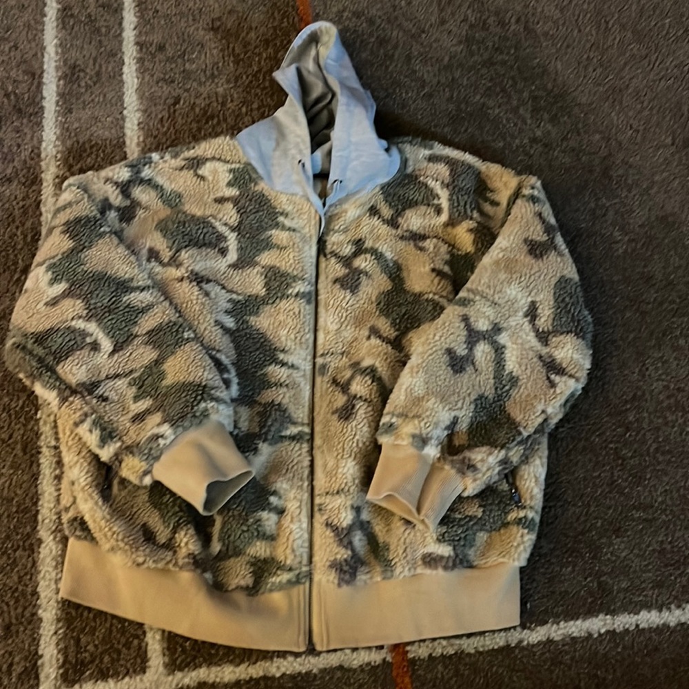Size medium/large zip up soft coat